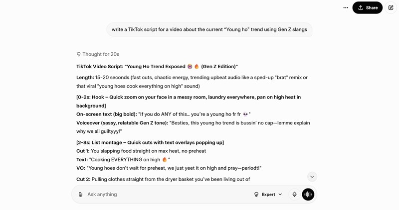 testing grok gen z slang