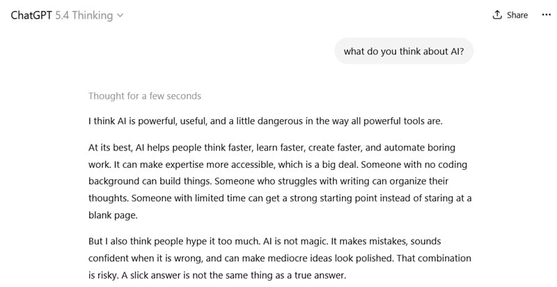 chatgpt personality and tone