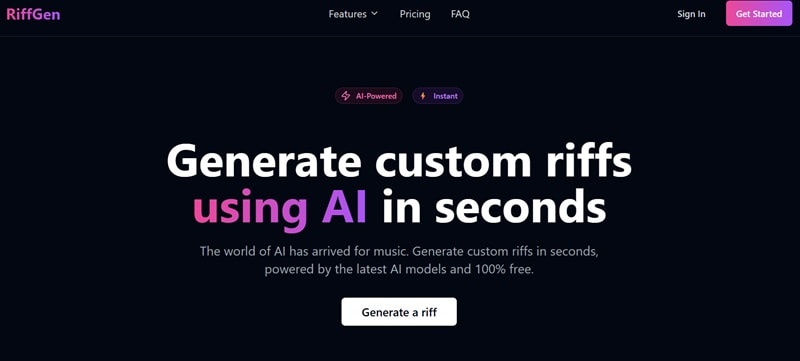 riffgen top ai guitar riff generator