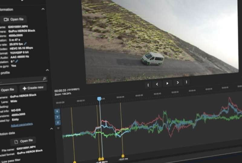 gyroflow stabilization software interface