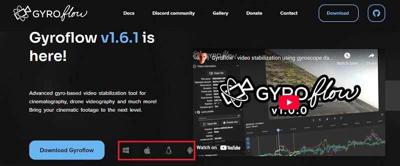 download gyroflow software to your device