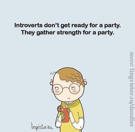 introvert at a party
