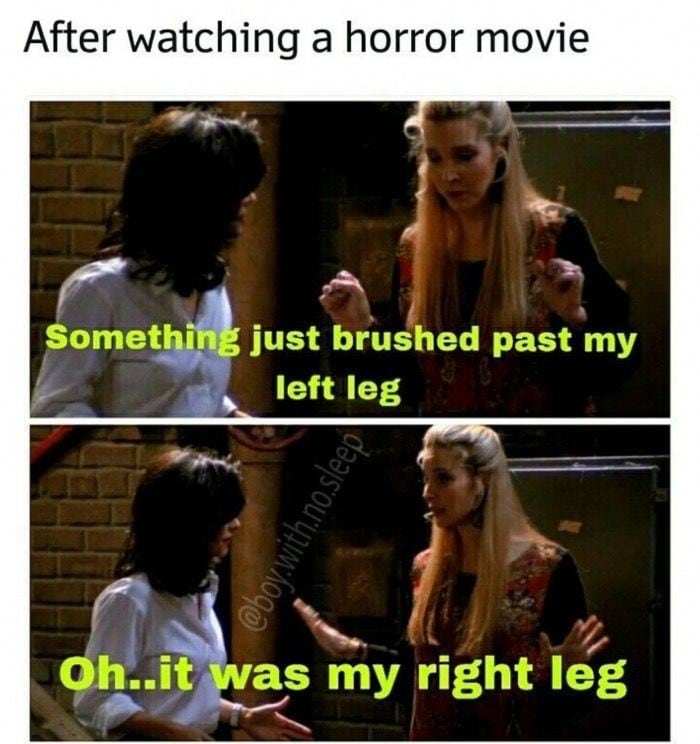 horror movie reaction meme