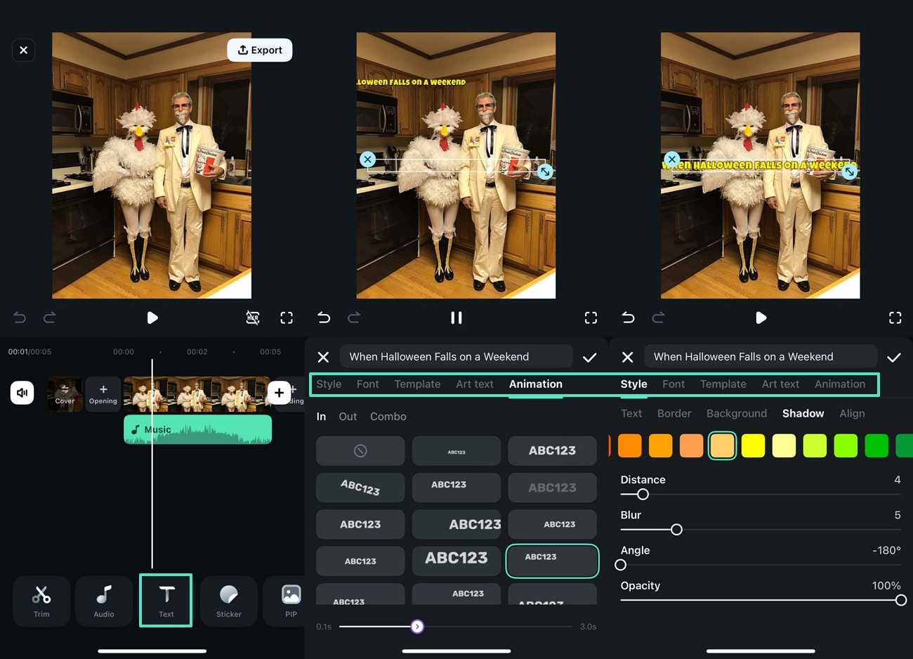 style the text description