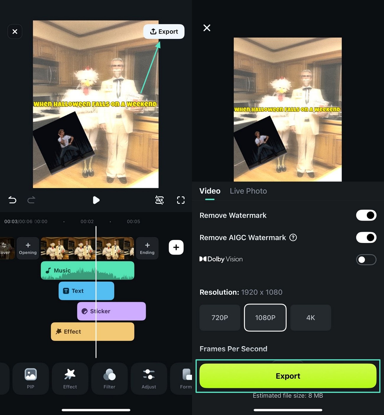 download the image to video