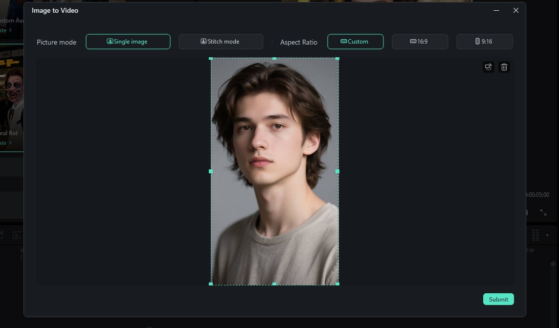 upload portrait photo