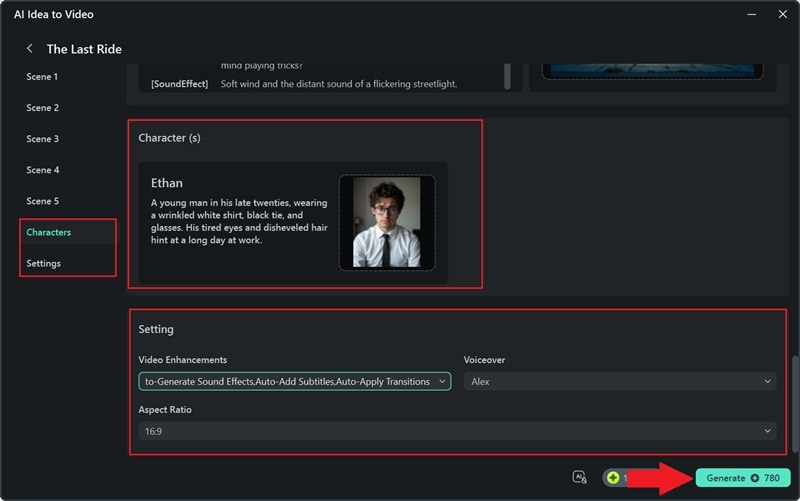 customize character and generate ai video