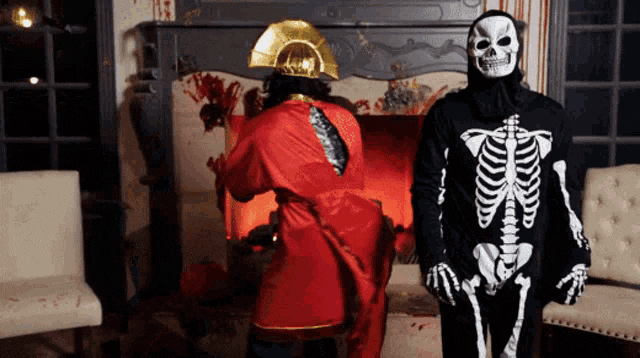 revealing halloween costume for content