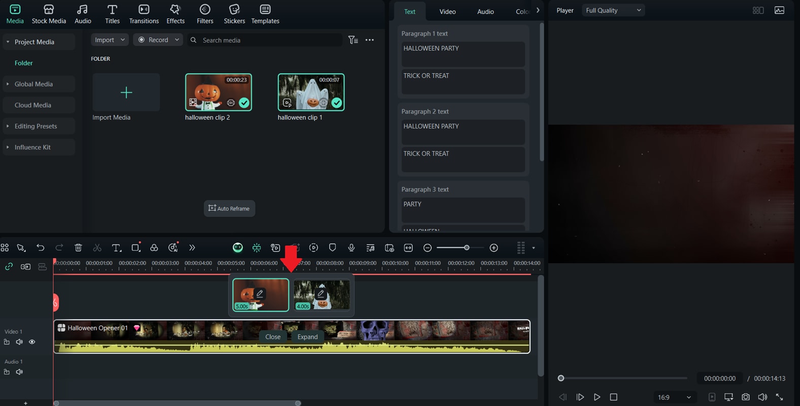drag your clips