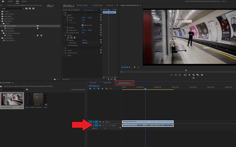 replace handheld clip with your video