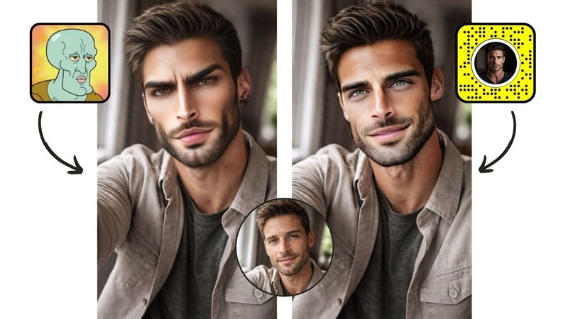 handsome squidward et filtre homme handsome