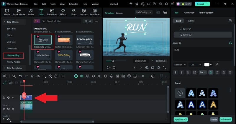 adding text on your video