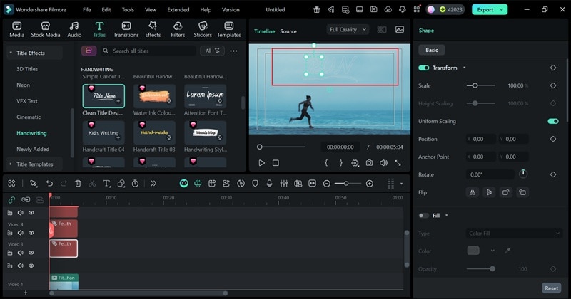 delete text track on timeline