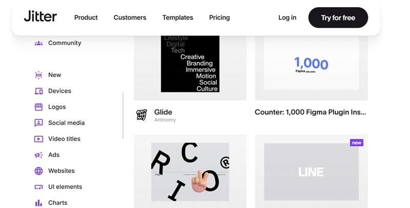 jitter animated text handwriting templates