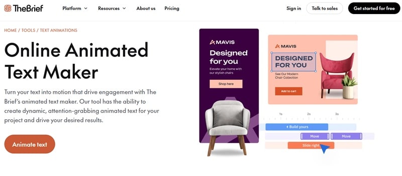 thebrief online handwriting text animation generator