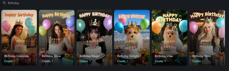filmora ai image to video templates