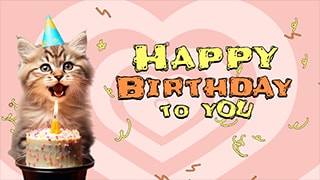 filmora cat birthday meme maker