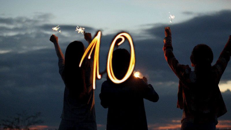 add new year gif to video