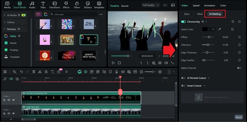 remove the gif background