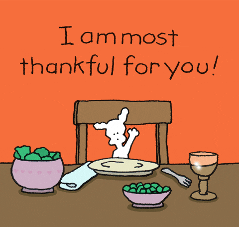dog waving thankful for you gif