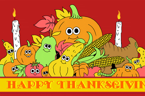 happy thanksgiving gif from harvest bunch