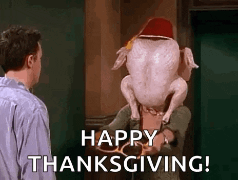 funny thanksgiving gif from friends