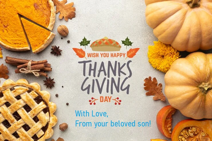 example of personalized thanksgiving sticker