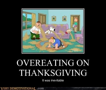 overeating on thanksgiving meme