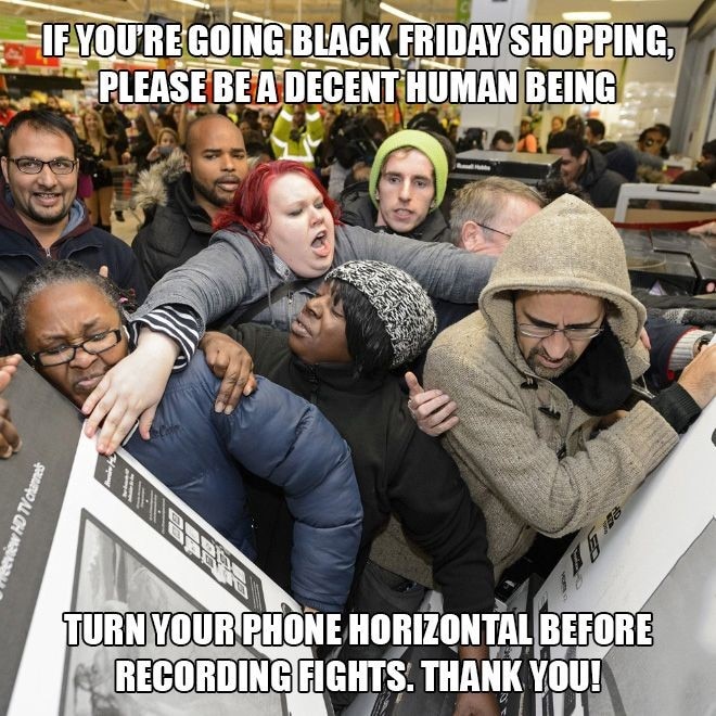 black friday etiquette