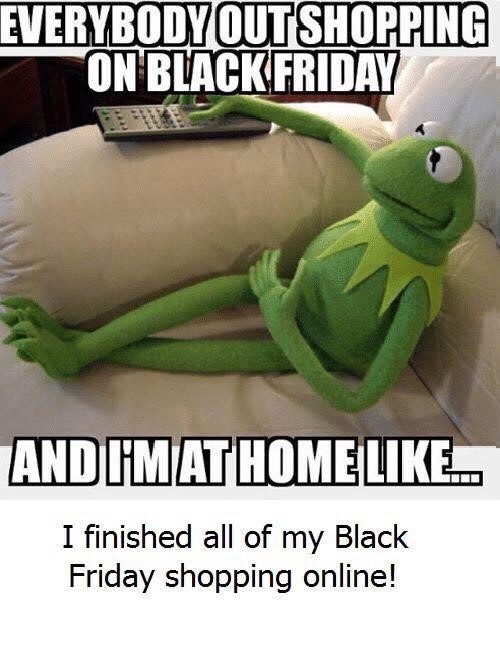 black friday chilling meme