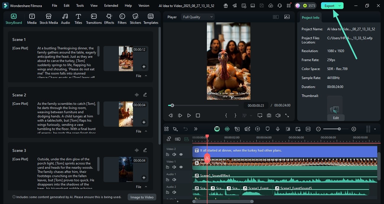 edit video meme and export