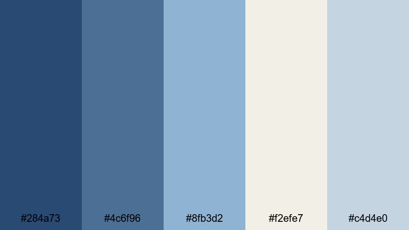 harbor breeze denim harmony denim color palette with hex codes