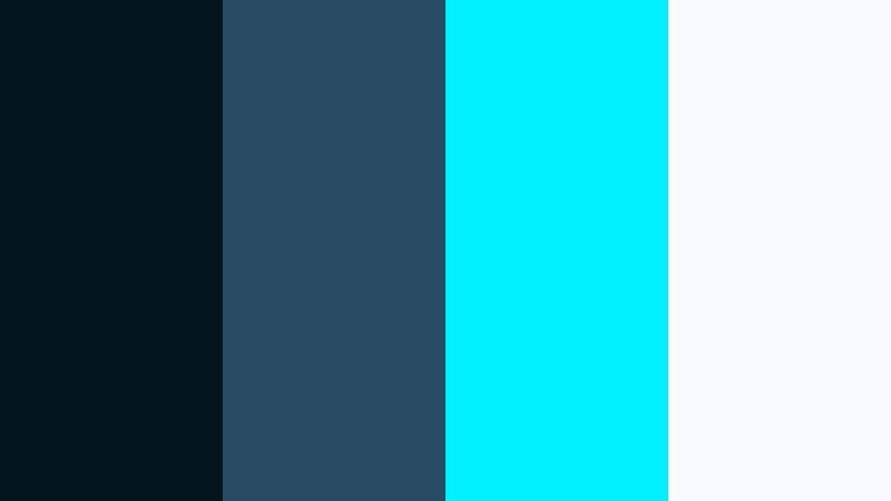 harbor cyber wave harbor blue color palette with hex codes