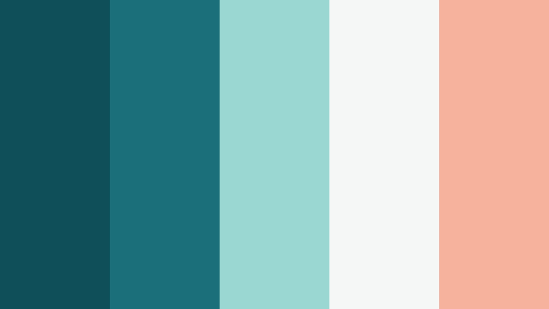 harbor dawn drift marine teal color palette with hex codes