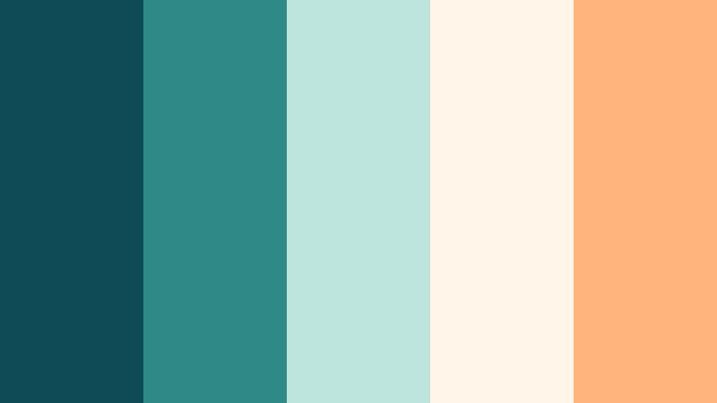harbor lantern glow marine teal color palette with hex codes