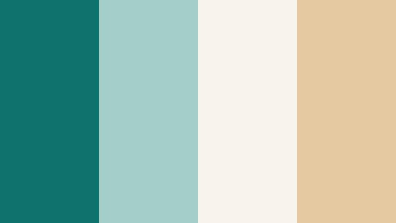 harbor linen calm aquatic jade color palette with hex codes