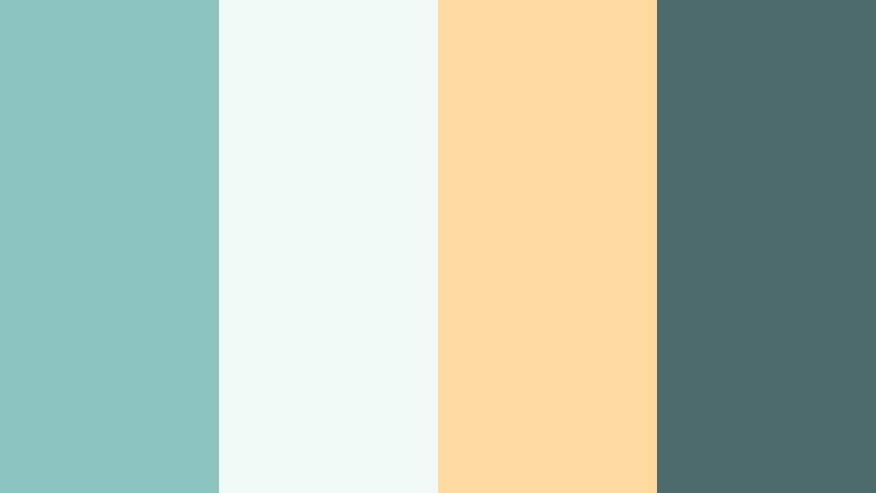 harbor market morning cloudy aqua color palette with hex codes