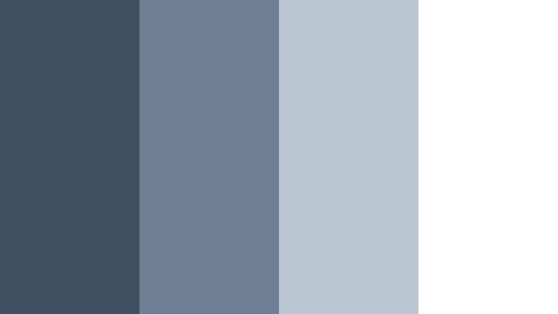 harbor mist glow stormy blue color palette with hex codes