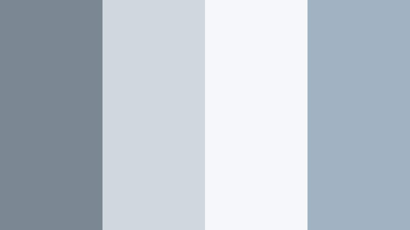 harbor mist minimal cool ocean gray color palette with hex codes