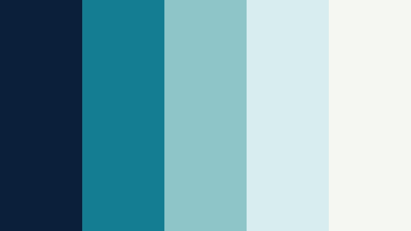 harbor mist navy and teal cloud platform color color palette with hex codes