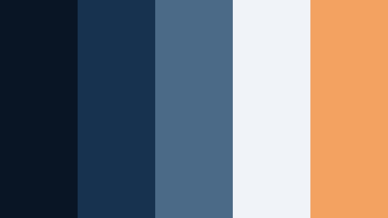 harbor noir frames contrast navy color palette with hex codes