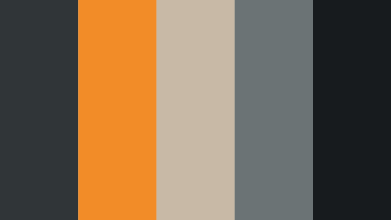 hard hat horizon charcoal and orange construction company color color palette with hex codes