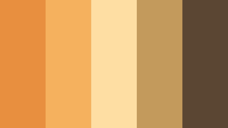 harvest apricot fields burnt apricot color palette with hex codes