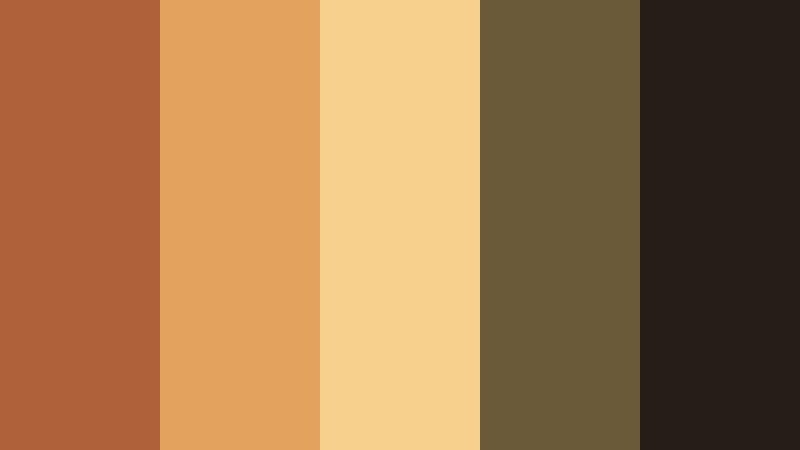 harvest copper fields polished copper color palette with hex codes