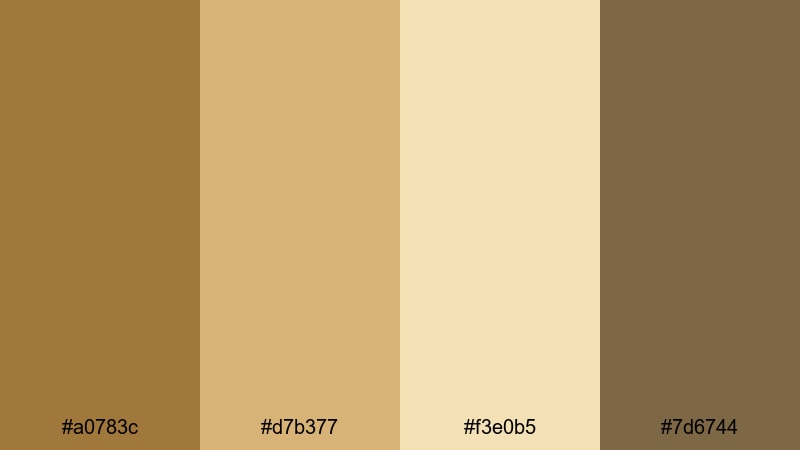 harvest grain harmony earth color palette with hex codes