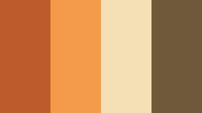 harvest kitchen glow brick orange color palette with hex codes