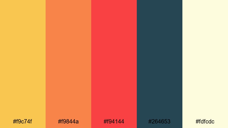 harvest market lights golden yellow color palette with hex codes