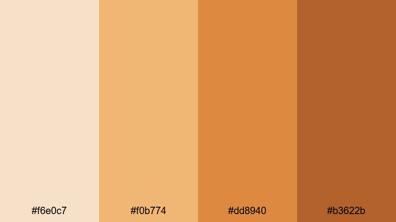 harvest market stall beige orange color palette with hex codes