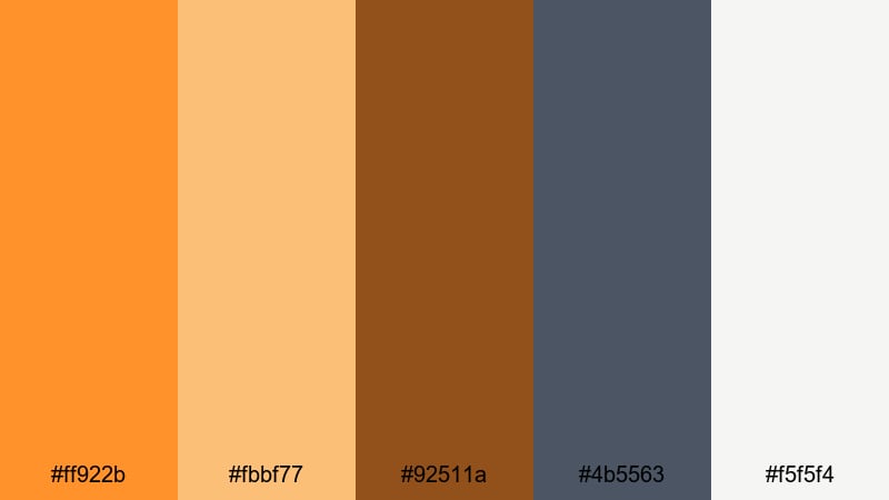 harvest moon porch halloween color palette with hex codes