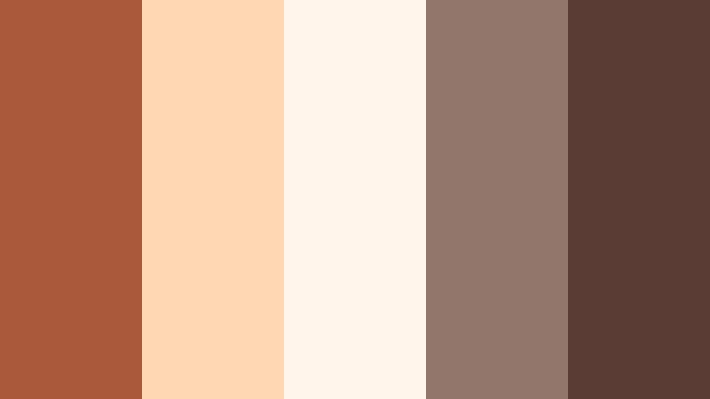 hazy terracotta morning rustic clay color palette with hex codes
